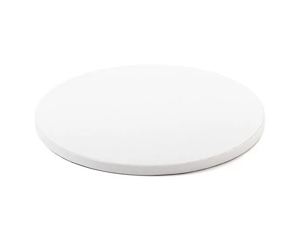 Kageplade - Hvid - 36 cm / 12 mm tyk