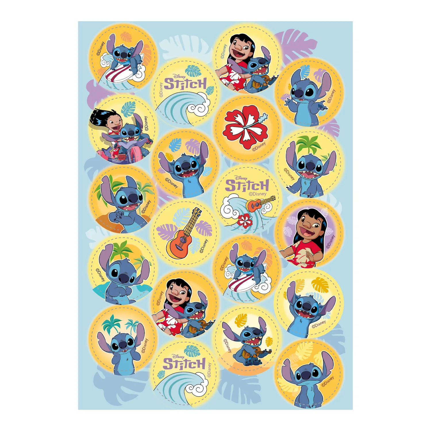 Dekora Cupcaketoppere med Stitch, 20 stk.