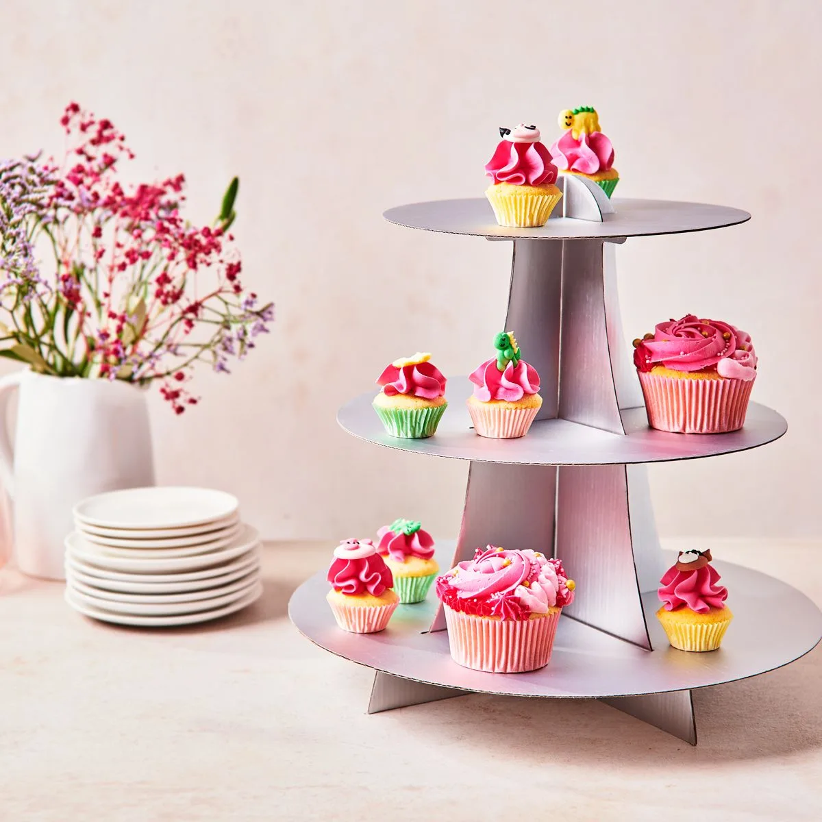 FunCakes Cupcake Stativ - Sølv