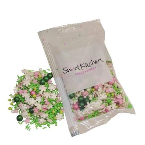 SweetKitchen Sukkerpynt Mix med snefnug, 40g