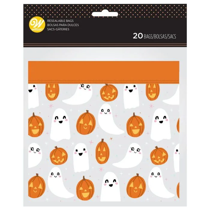 Wilton Halloween slikpose med spøgelser, 20 stk.