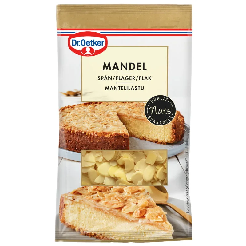 Dr. Oetker Mandelflager 50 g (Bedst før 08-2026)