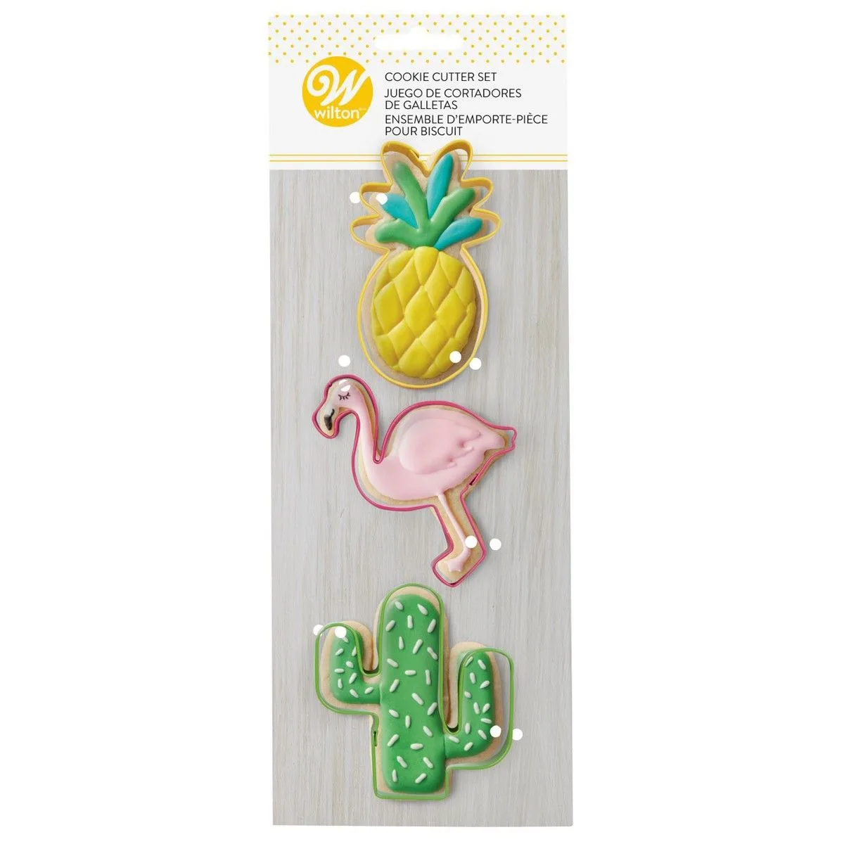 Wilton Udstikkere til flamingo, ananas og kaktus