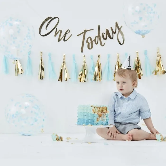 Ginger Ray Smash Cake kit - lyseblå