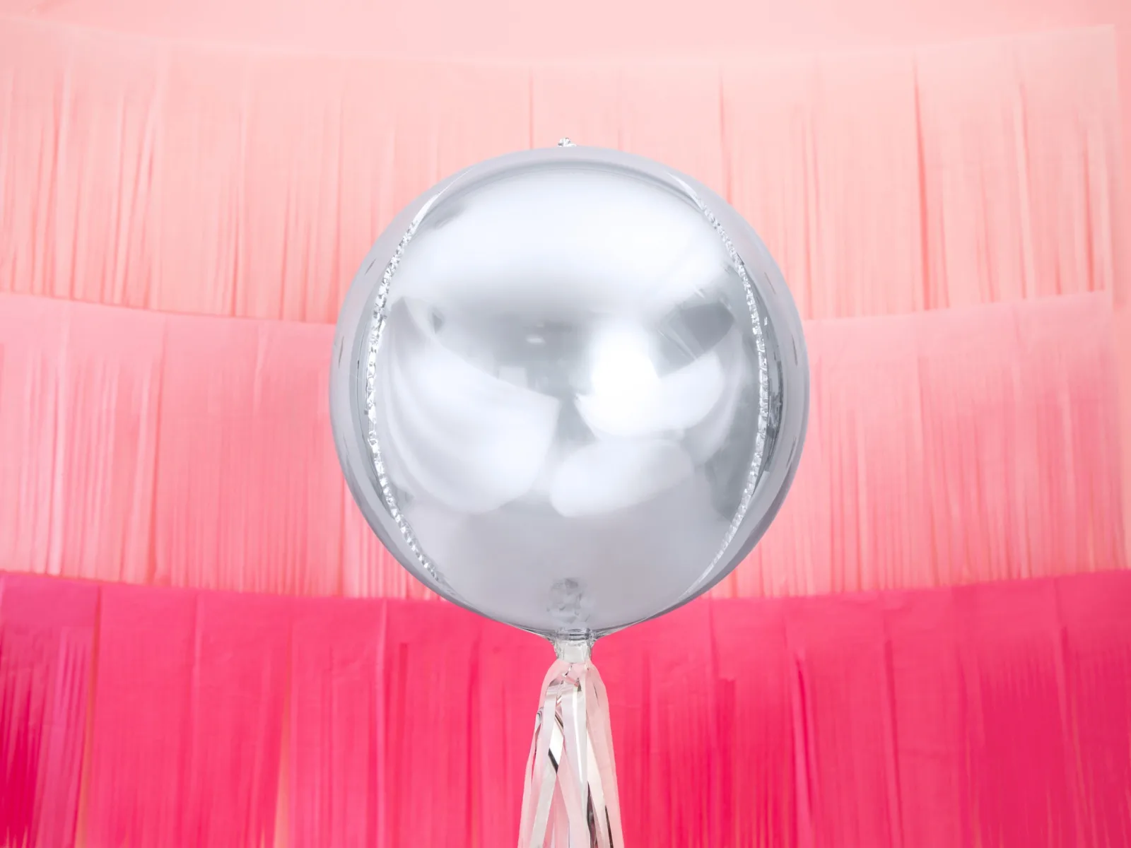 PartyDeco Folie Ballon, 40 cm, sølv
