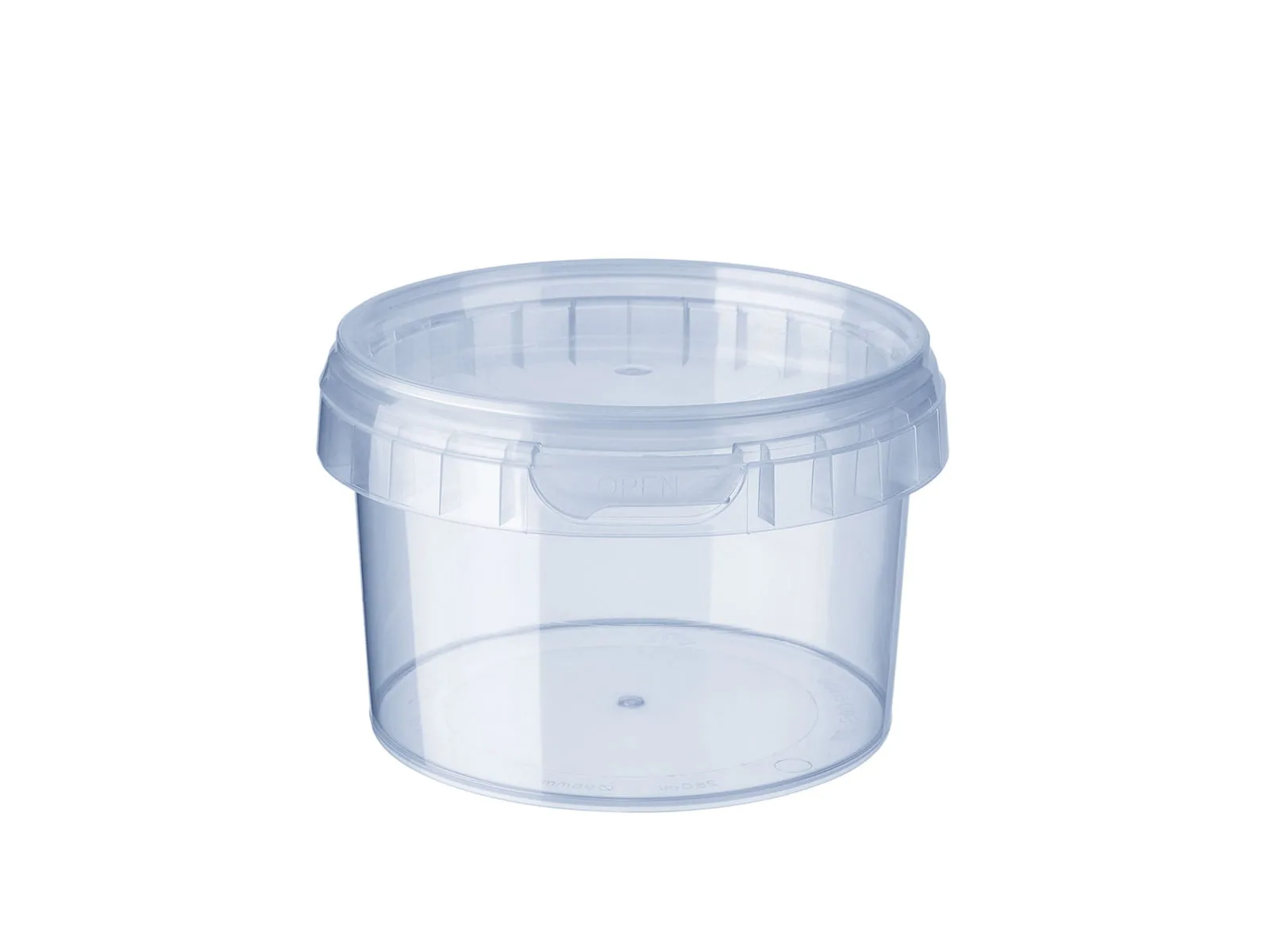 Condibøtte med låg, 280 ml - rund (ca. Ø9,6 x 6 cm udvendig)