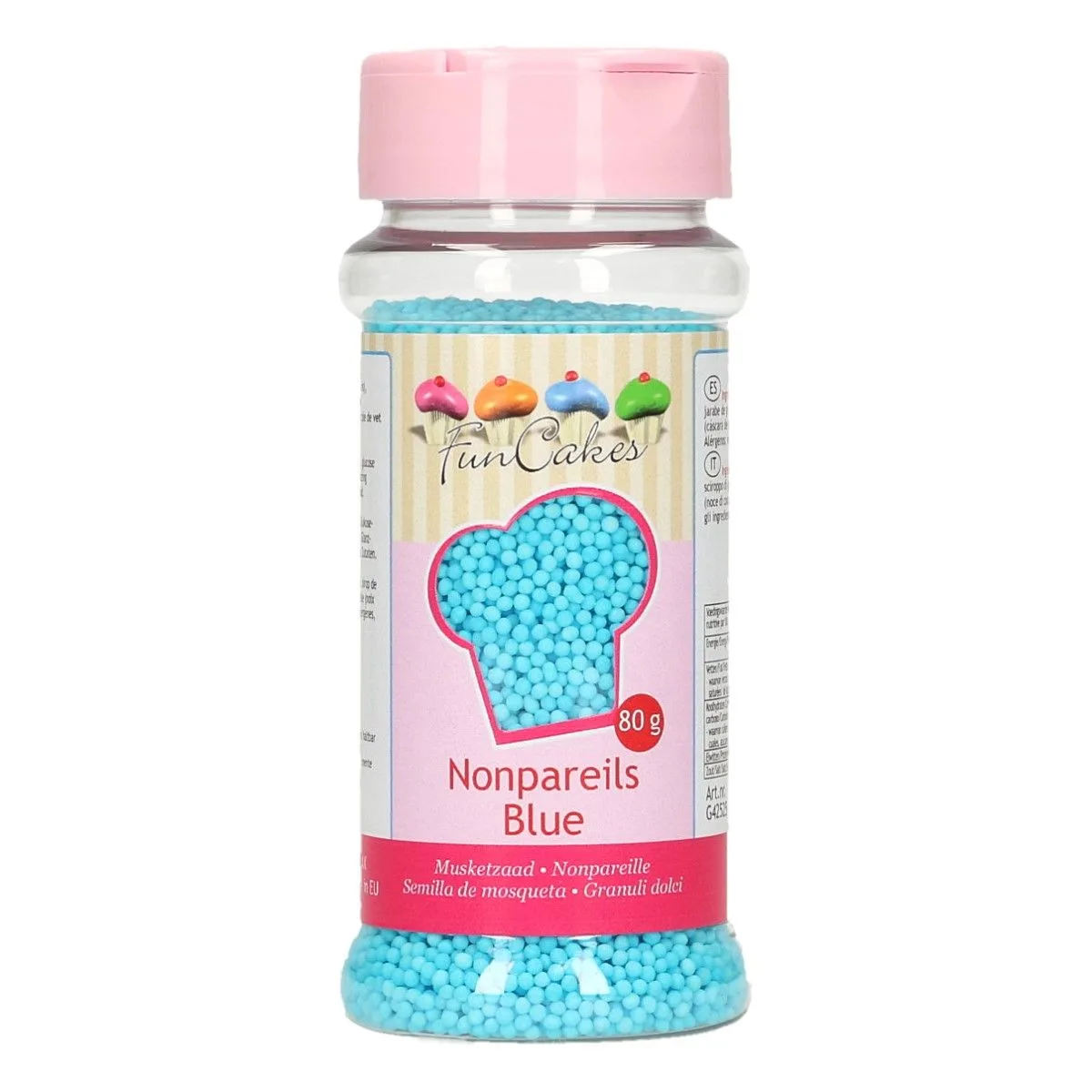 FunCakes Blå krymmel til romkugler / Nonpareils - blue