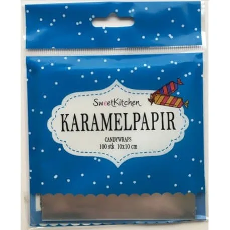 SweetKitchen Karamelpapir / bolchepapir - 10 x 10 cm, 100 stk.