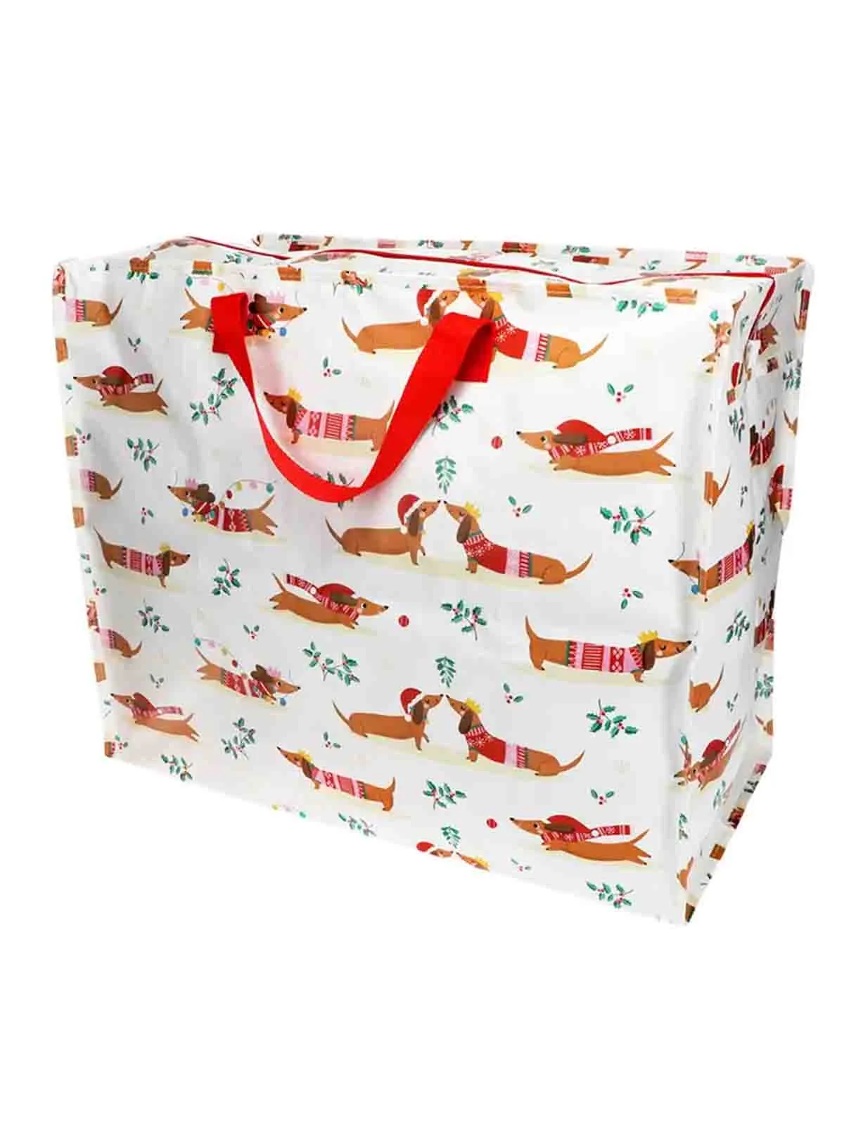 Jumbo opbevaringspose 78 liter - Gravhunde & julehygge