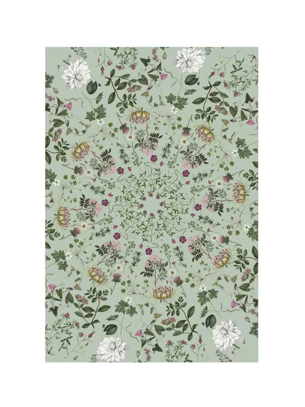 Dug i linned "Flora Danica" - Vælg - 145 X 220