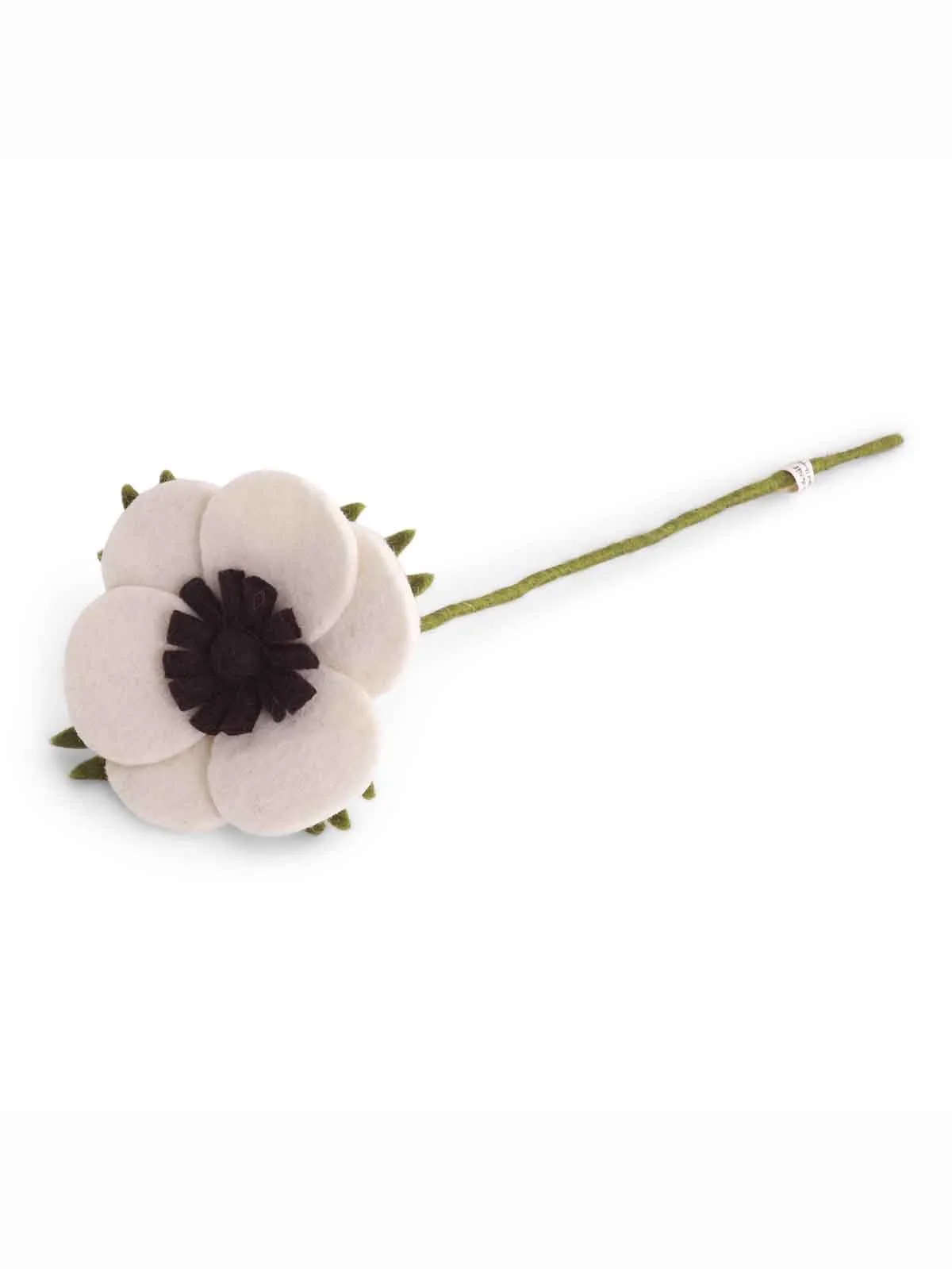 Filt fransk anemone (32 cm) - Offwhite