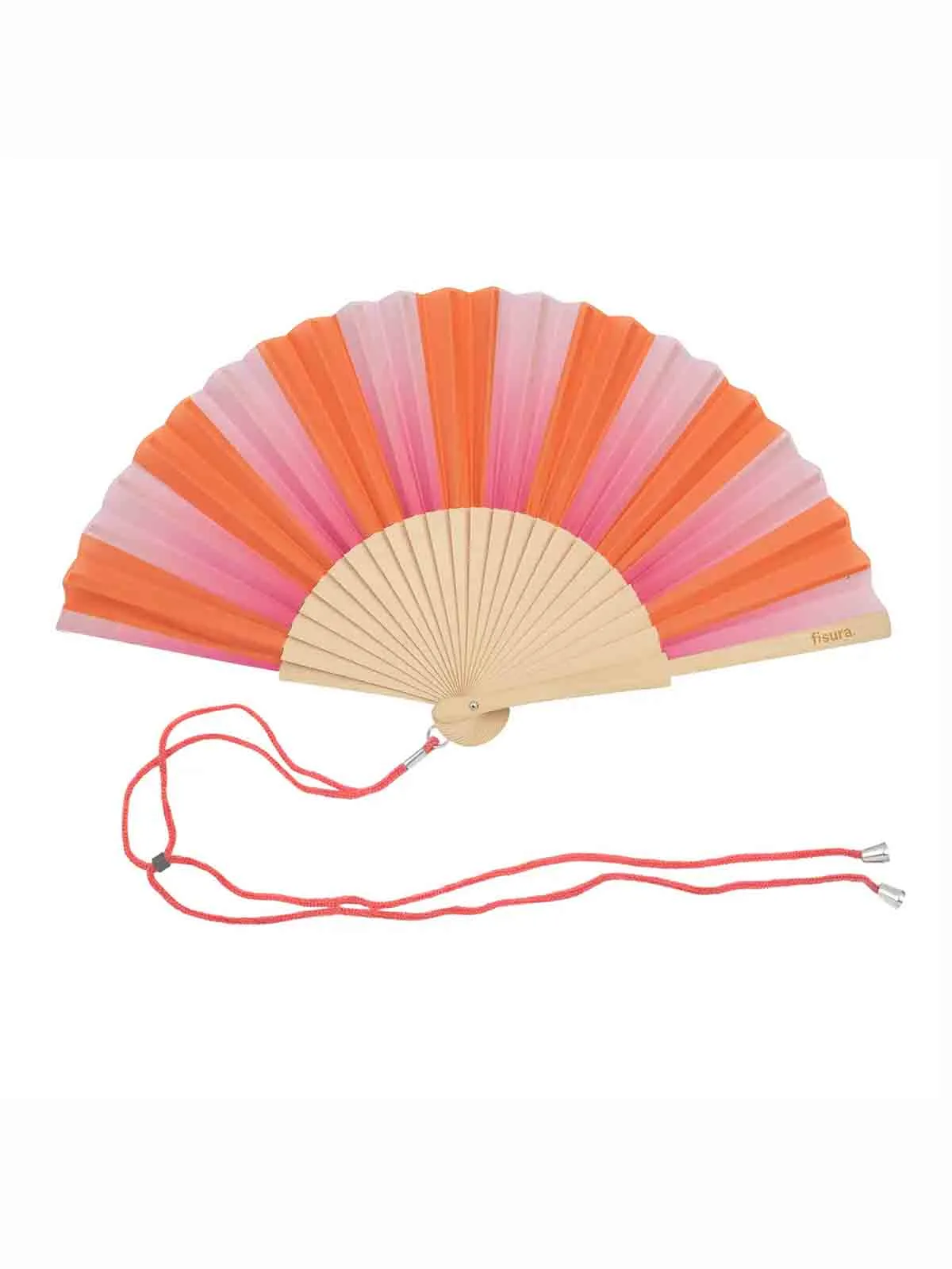 Vifte - Stribet pink-orange