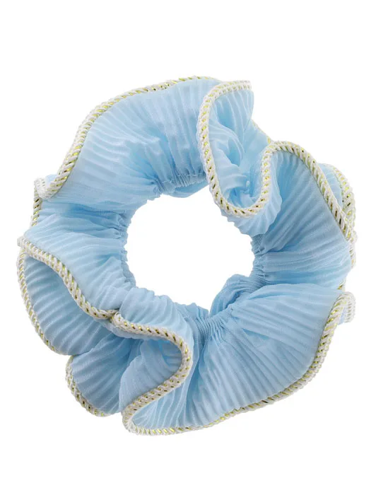 Scrunchie - 'Lilje' Pastel lyseblå