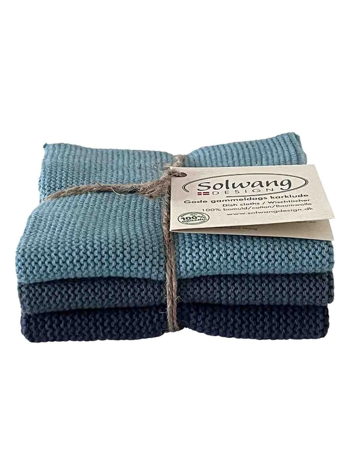 Solwang Karklude i bomuld - Blue Peacock