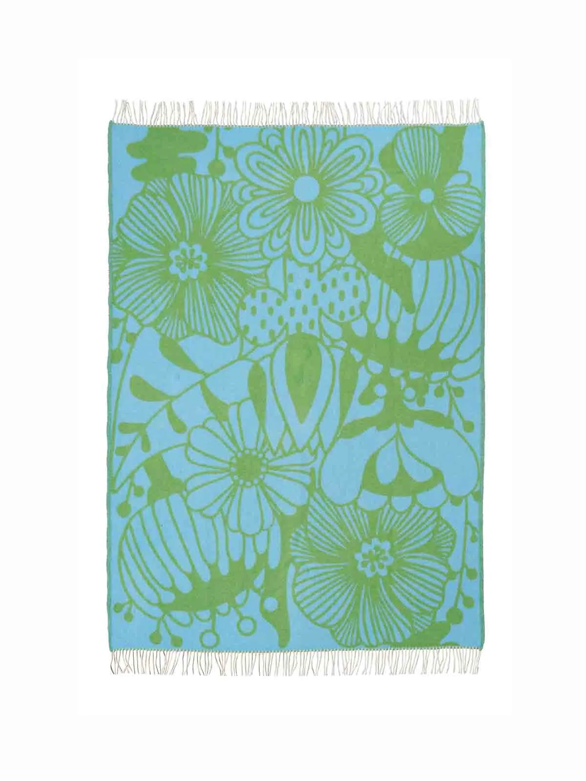 Klippan tæppe "Bloomranka" (130 x 200 cm) - Green & Blue