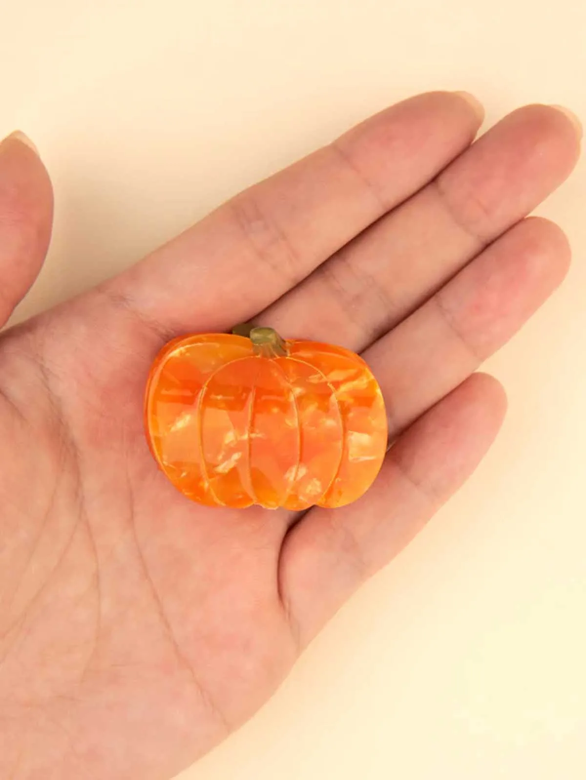 Mini hårklemme - Græskar