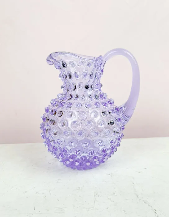 Kande i pindsvineglas 1 liter - Syrenlilla