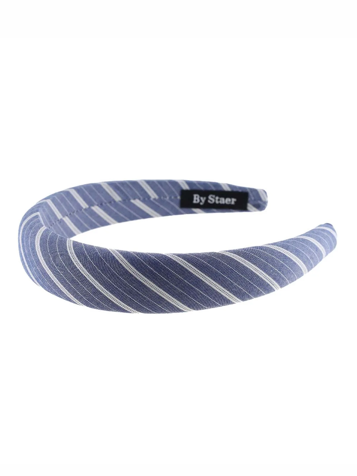 Hårbøjle "Clara" - Denim og hvid stribet