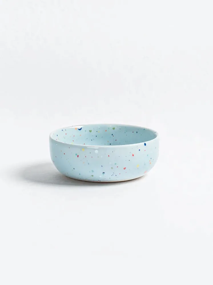 Skål "confetti" 15 cm - flere farver - Babyblå