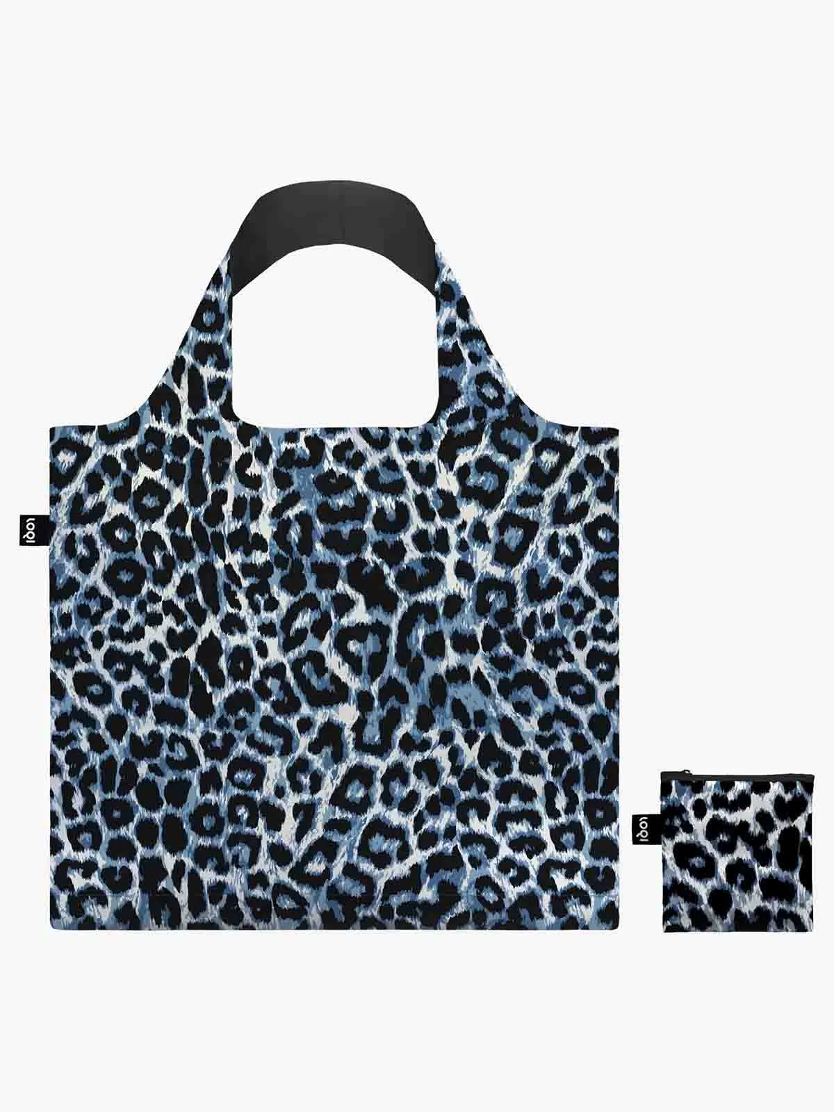 Indkøbsnet - Leopard med blå
