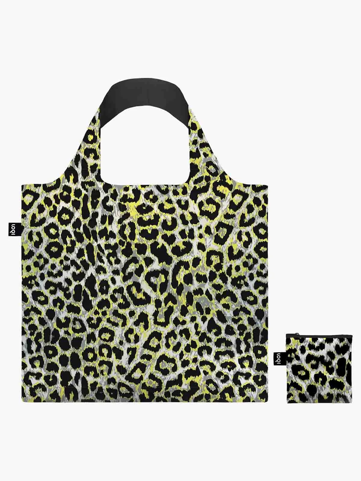 Indkøbsnet - Leopard med gul