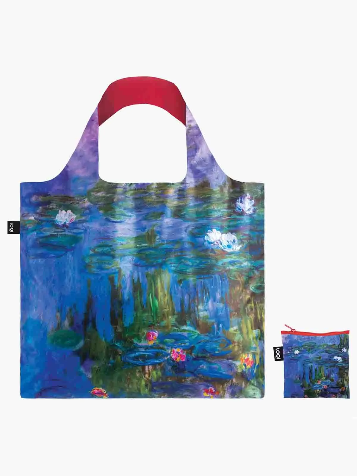 Indkøbsnet - CLAUDE MONET "Åkander" rød
