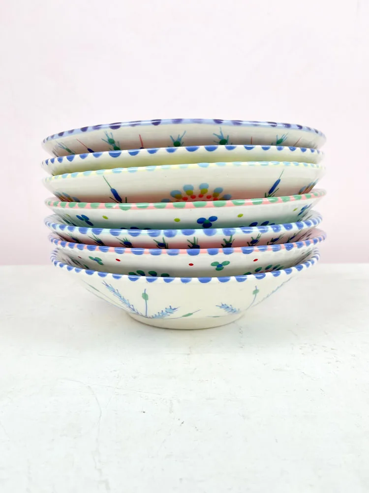 Stor dyb tallerken 22,5 cm - Vælg - Farve 8