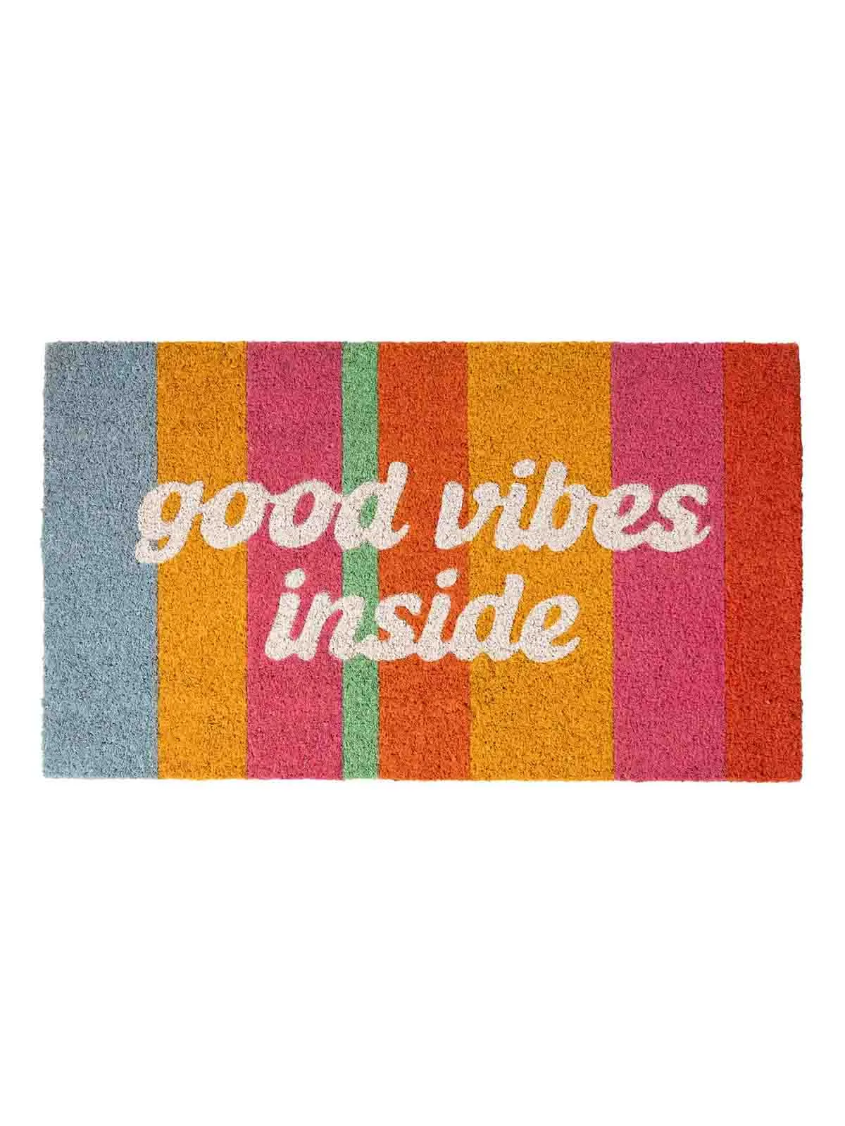 Dørmåtte 70x40 cm - Good vibes inside