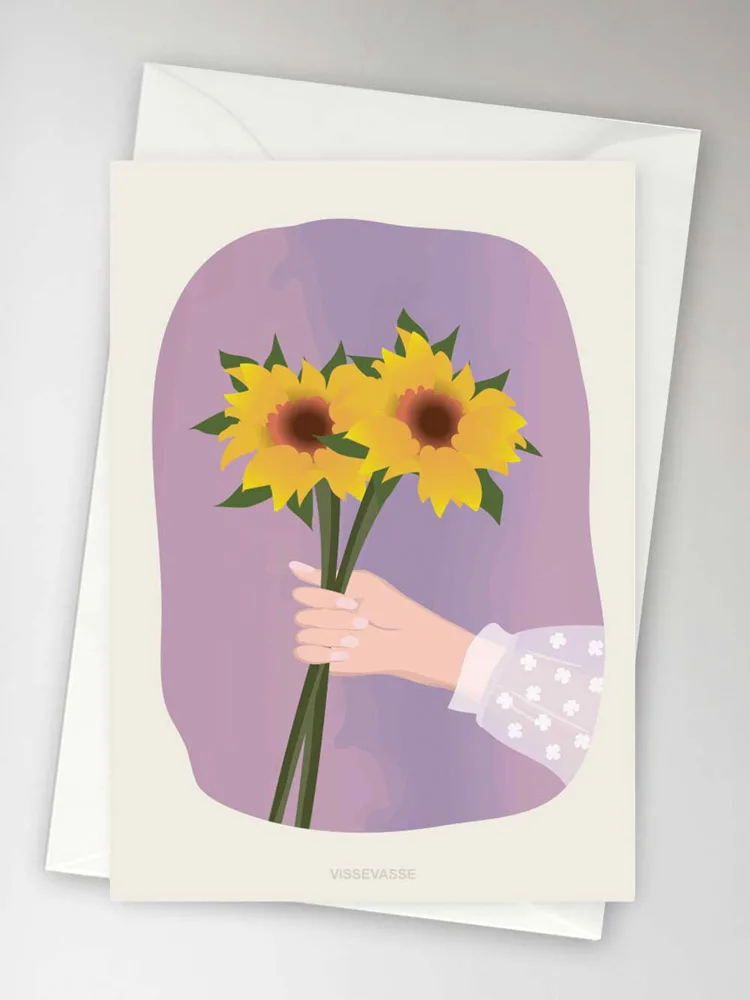 Anledningskort med kuvert (A6) - SUNFLOWERS
