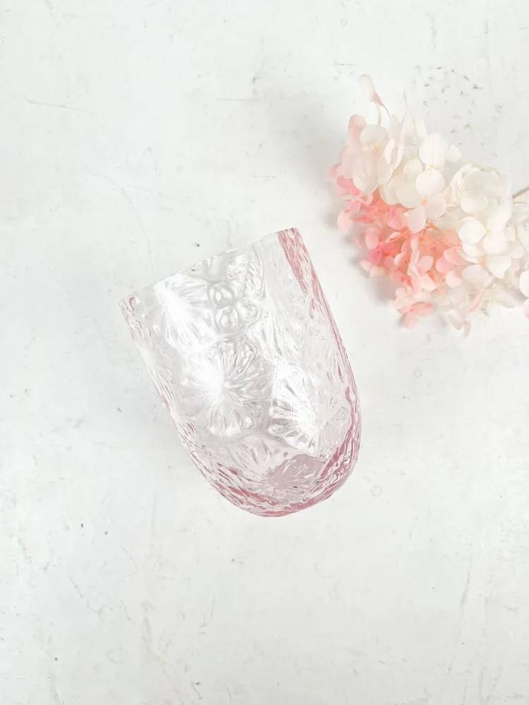 Flower glas - Lyserød