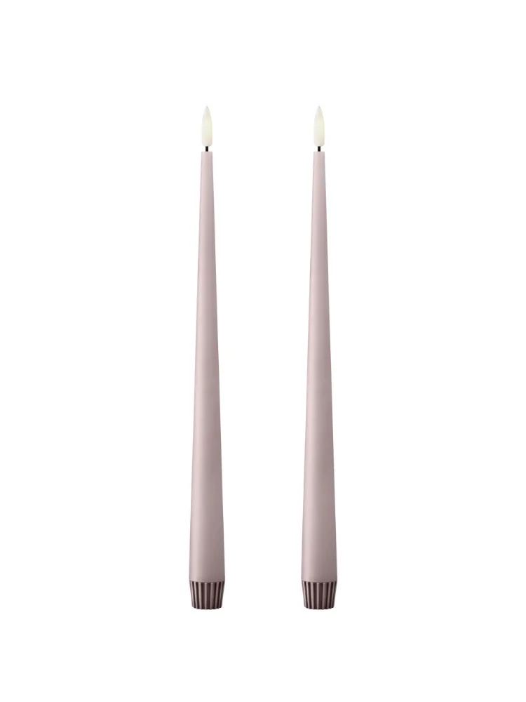 LED Stagelys 2 stk 30 cm - Soft rose