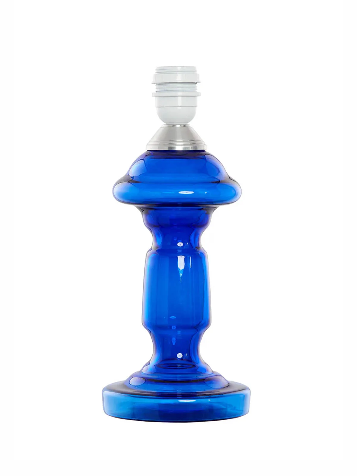 Bordlampe opalglas "Petro 1" (33 cm) - Kongeblå transperant