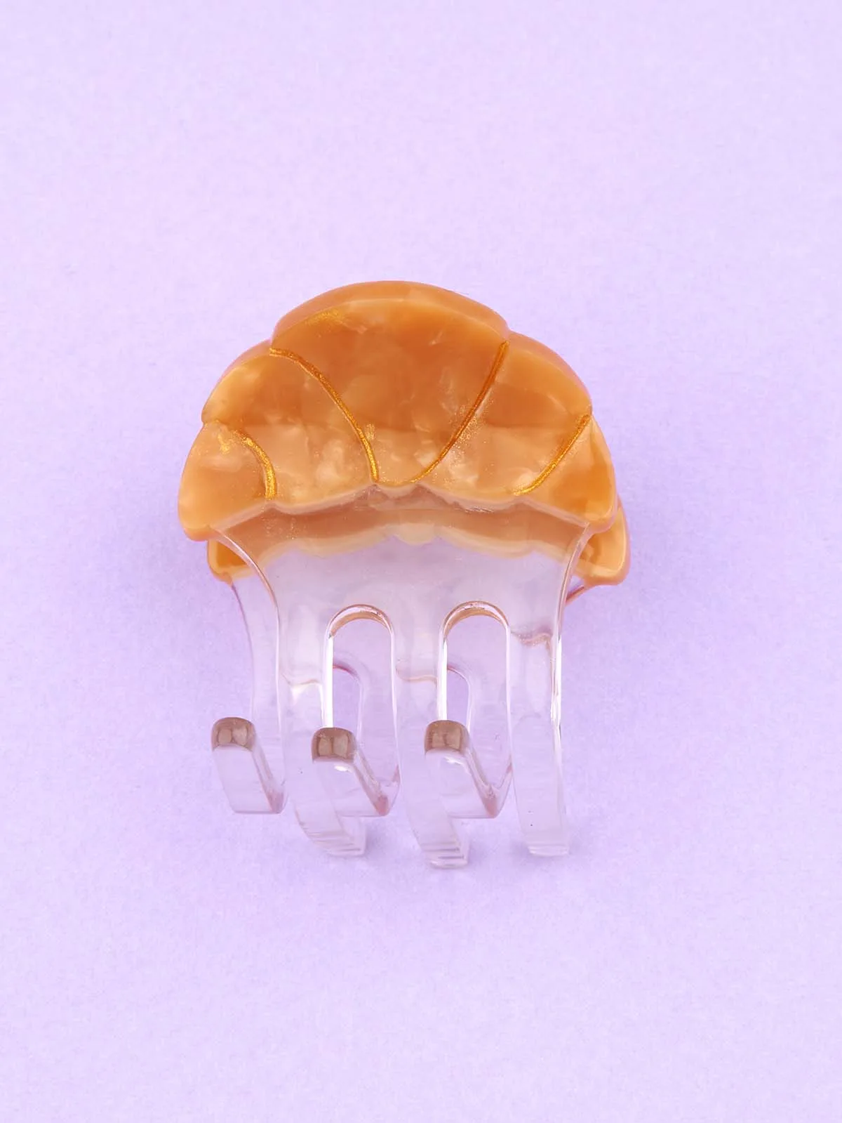 Mini hårklemme - Croissant