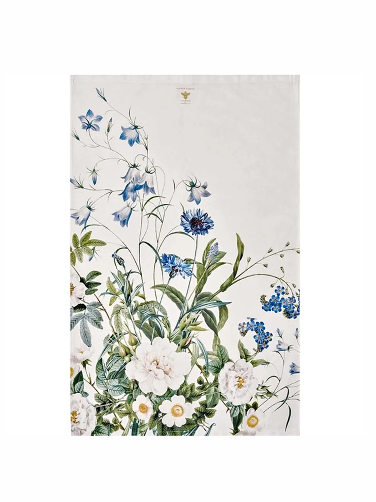 Viskestykke - Blå blomster