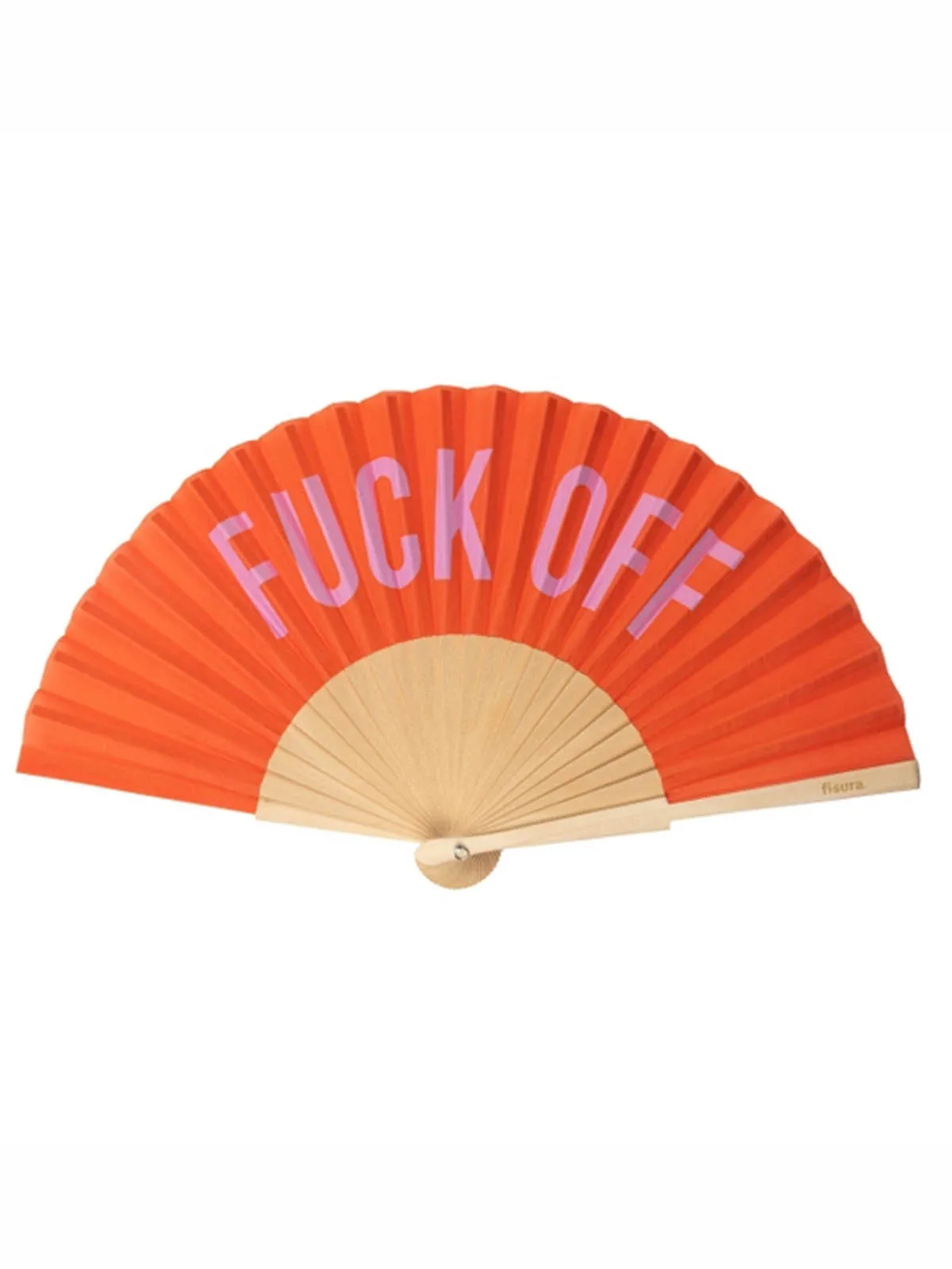 Vifte "Fuck off" - Rød-Pink