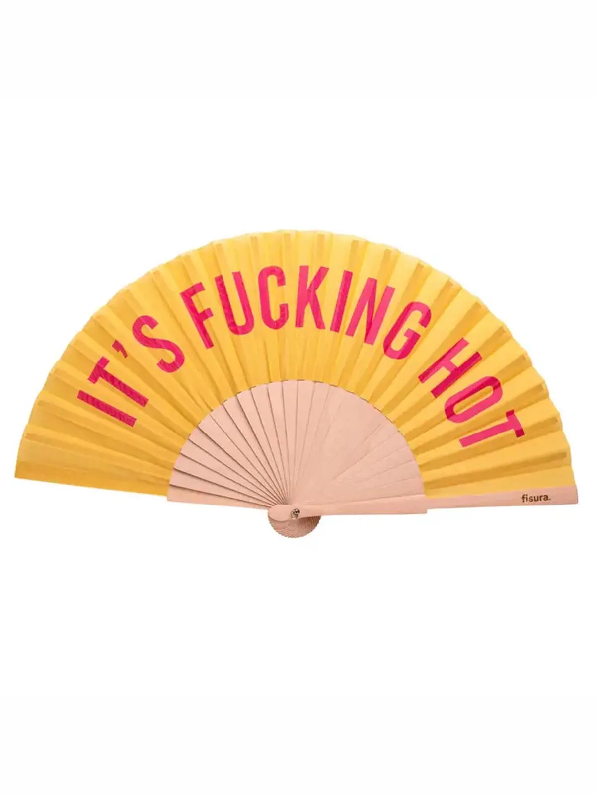 Vifte "It's fucking hot" - Gul