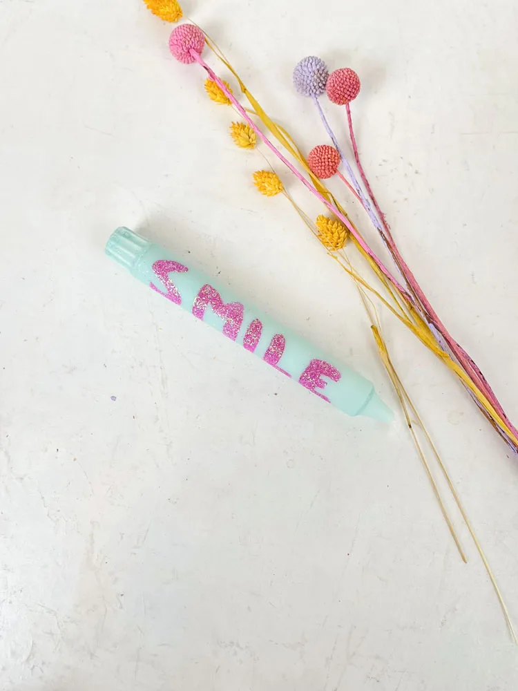 Lys "Smile" - Mintgrøn med pink