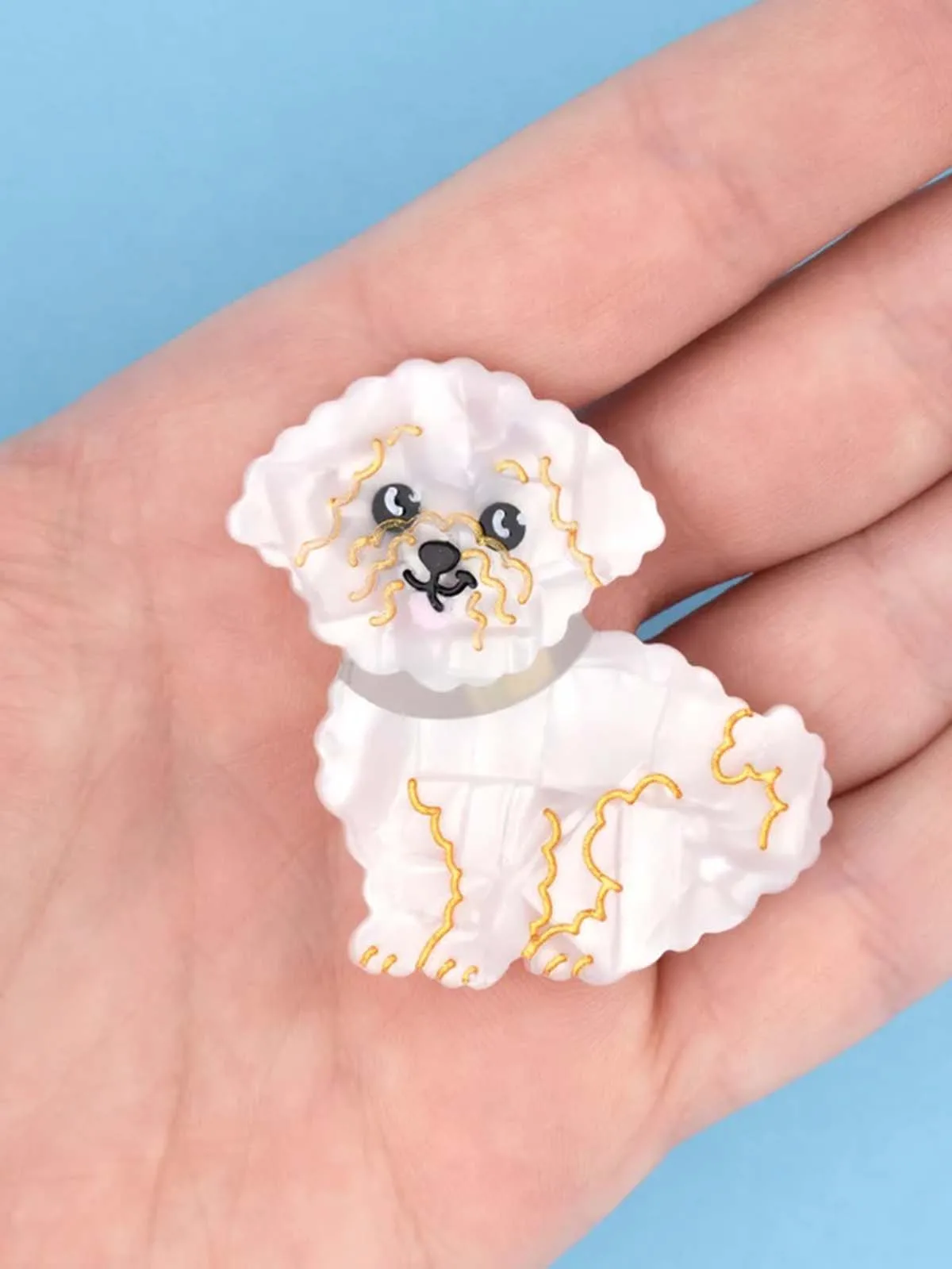 Hårspænde - Bichon