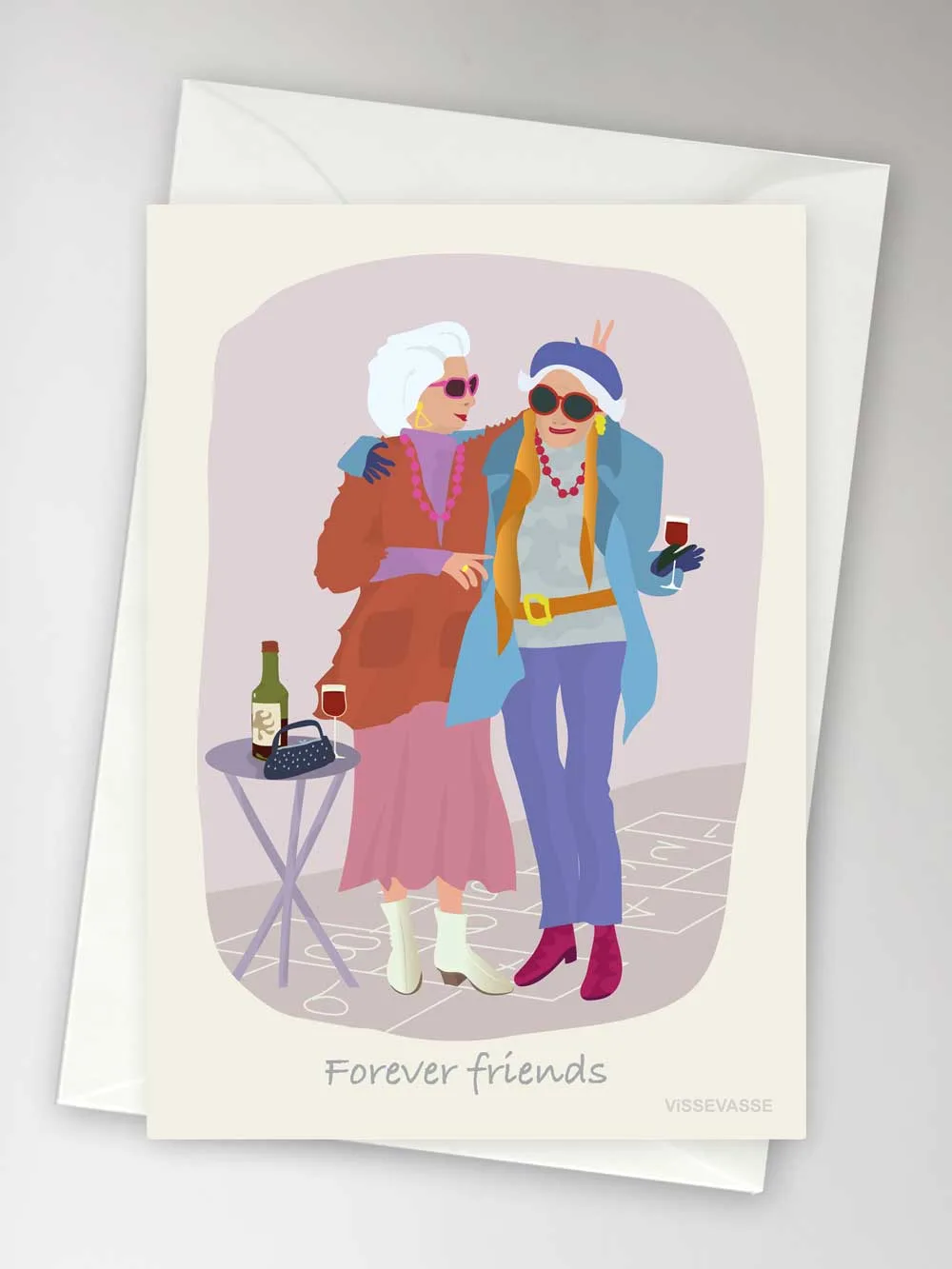 Anledningskort med kuvert - FOREVER FRIENDS