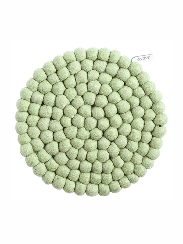 Rund bordskåner i filt Ø25cm - Sage