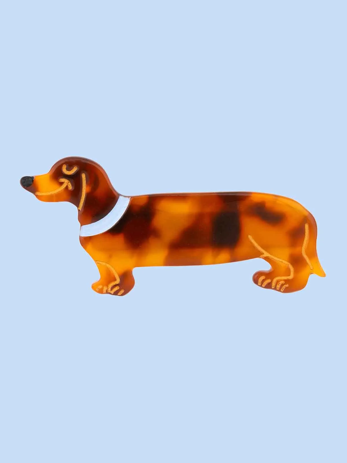 Hårspænde - Dachshund (Gravhund)