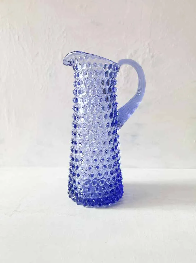 Høj kande i pindsvineglas - Lavendel