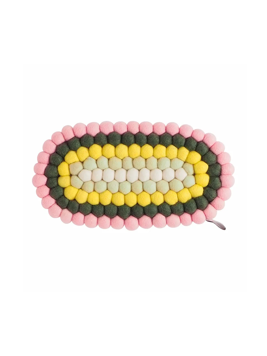 Oval bordskåner i filt 33x18cm - Botanique