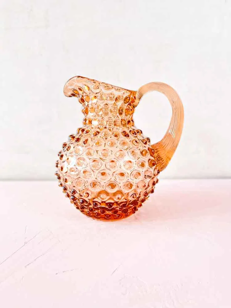 Kande i pindsvineglas 1 liter - lys kobber (new brown)