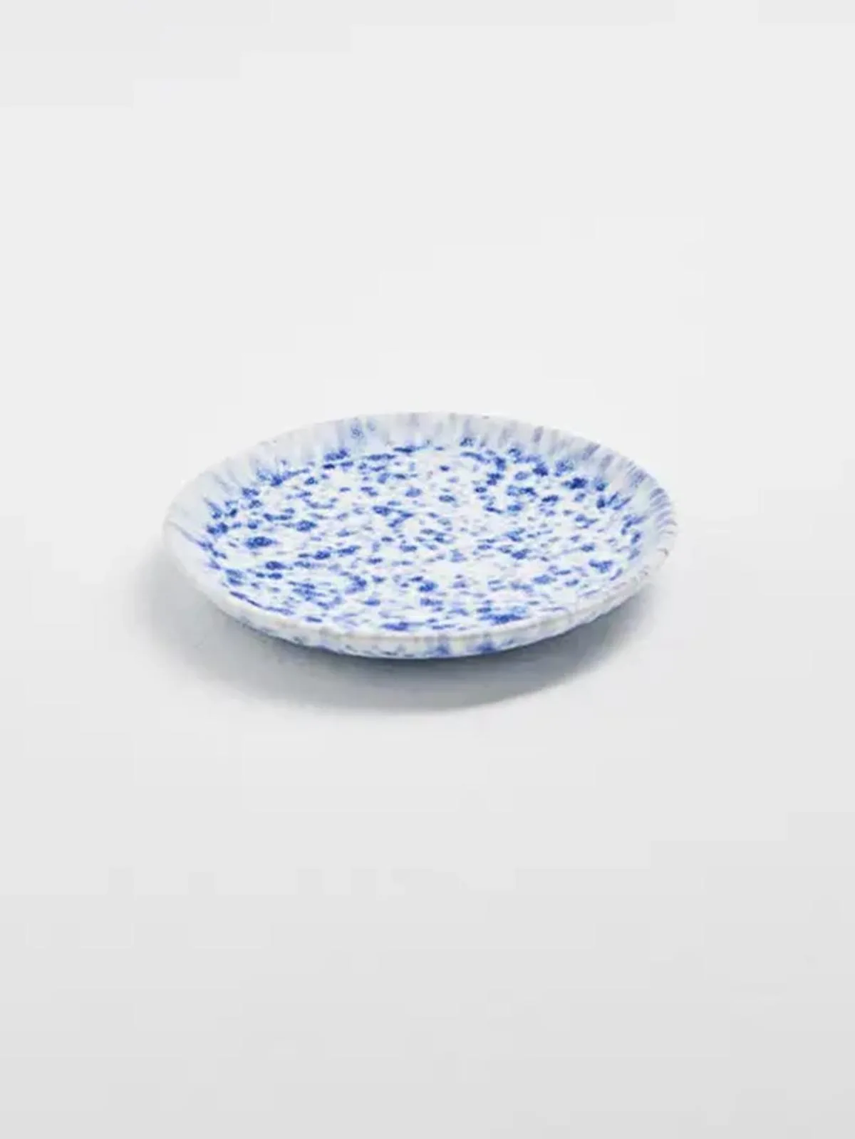Kage tallerken 15 cm - "blue spot"