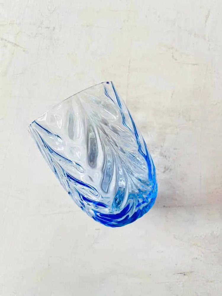 Wave glas - babyblue