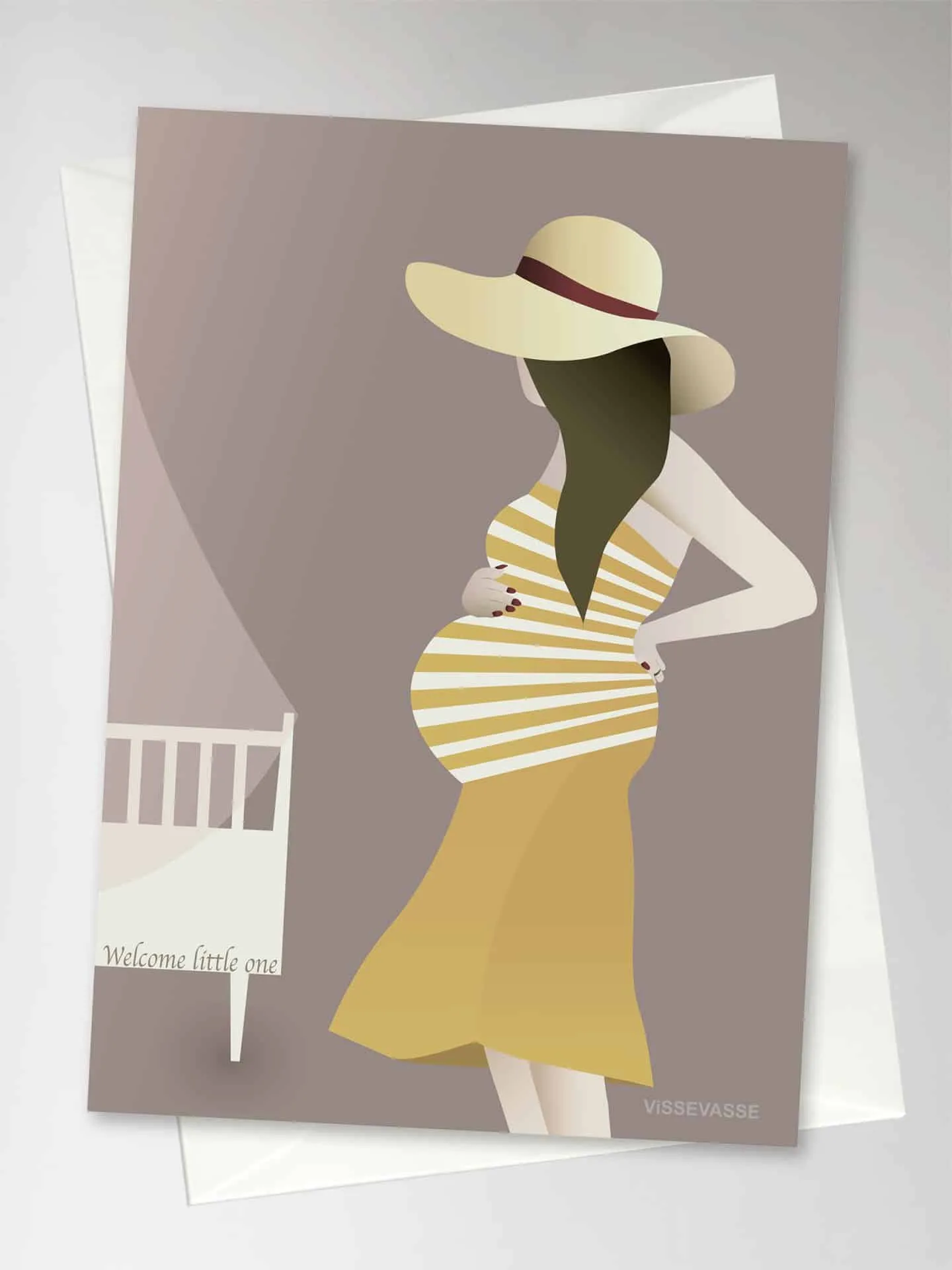 Anledningskort med kuvert - WELCOME LITTLE ONE