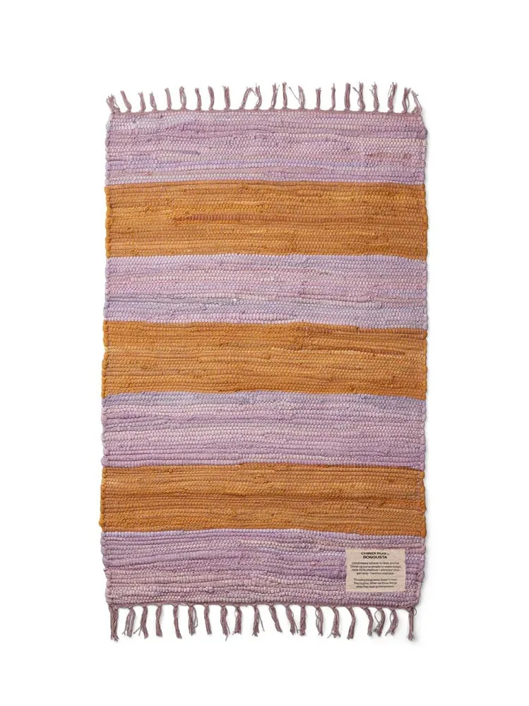 Gulvtæppe - "Chindi" 60x90cm i syren/gylden