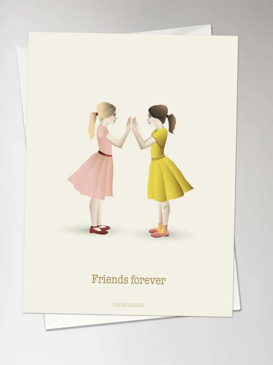 Anledningskort med kuvert - FRIENDS FOREVER