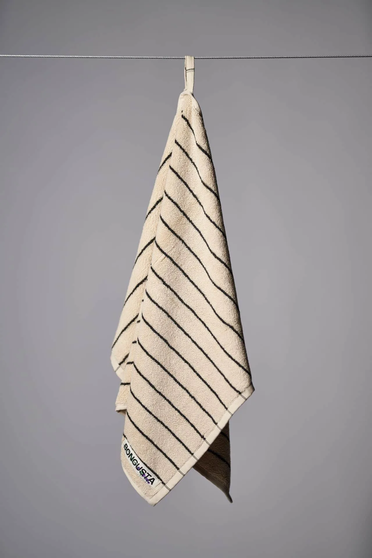 Håndklæde 50 x 80 cm - creme/ink